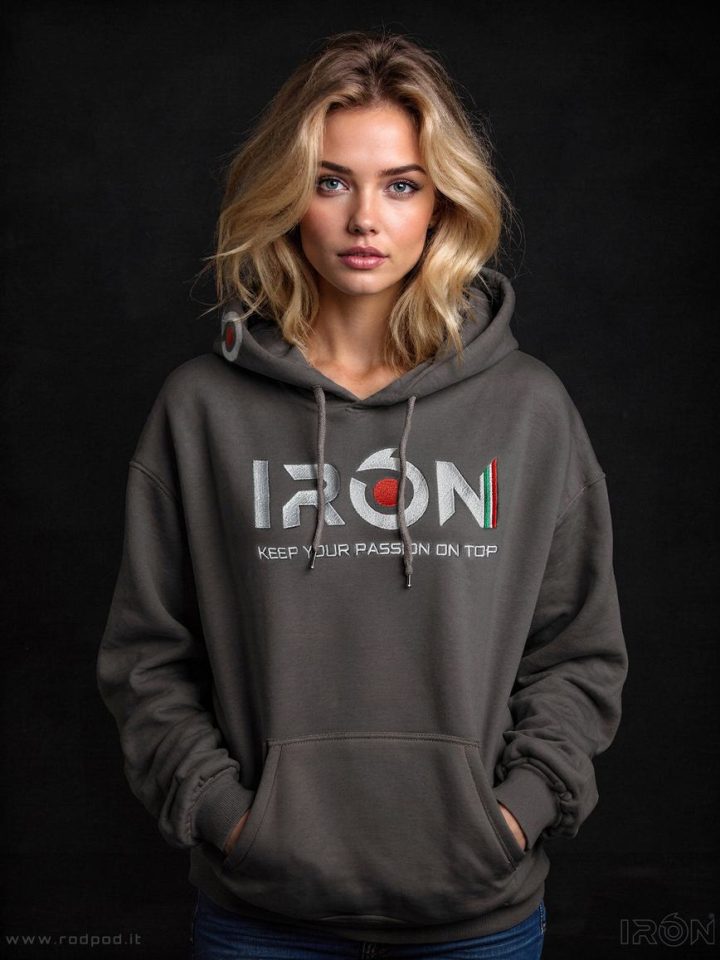 Felpa grigia IRON